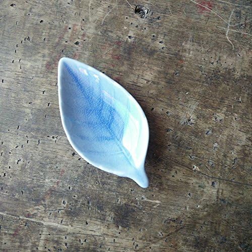 Colias Wing Colorful Leaf Shape Design Multipurpose Porcelain Side Dish Bowl Seasoning Dishes Soy Dipping Sauce Dishes(Set of 6)-Small