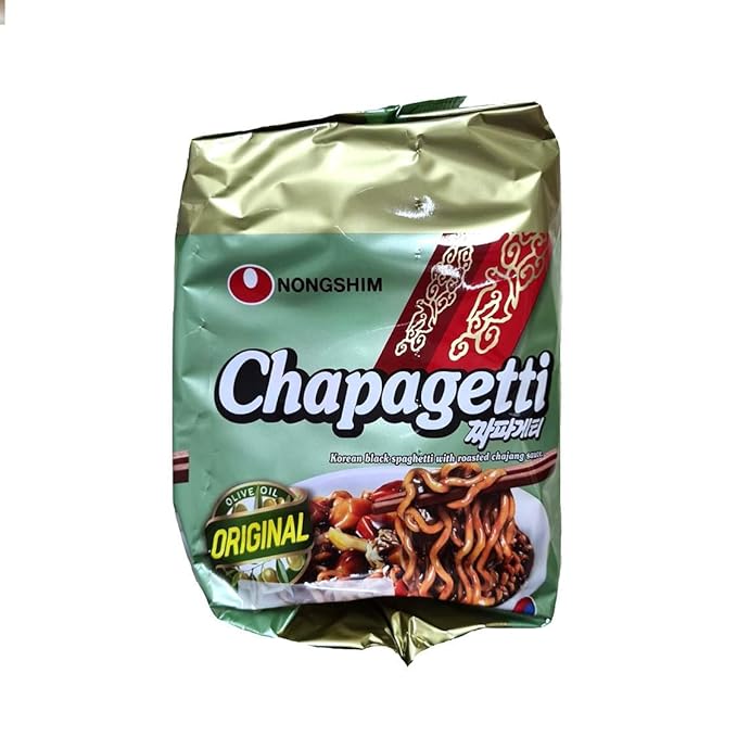 Nongshim Chapagetti Chajang Noodle, 4.5-oz 5 Packs (Made in USA)