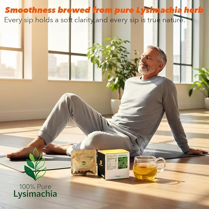 Soilmount - Lysimachia Tea - |Gold Coin Grass|Kidney Health|jinqiancao|金錢草/금전초| - Pure Herbal Tea - Natural, Organic, Non-GMO, Clean Ingredients, Caffeine Free (18 Tea Bags, Box 1)