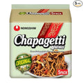 Nongshim Chapagetti Chajang Noodle, 4.5-oz 5 Packs (Made in USA)