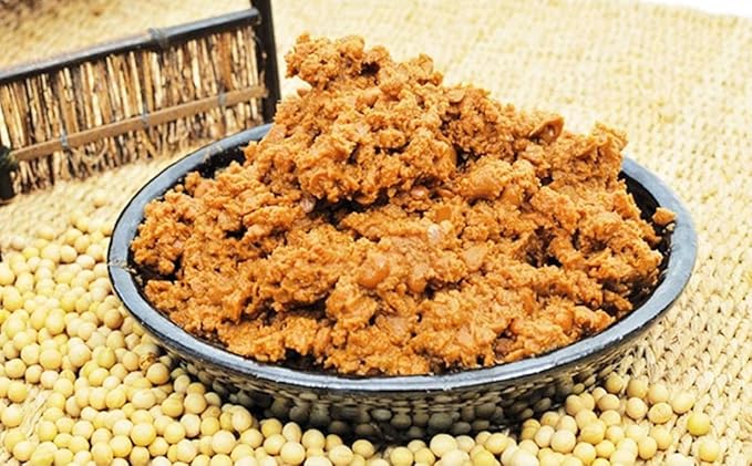 HELLO KFOOD DDUKBAEGI Traditional Doenjang, Korean Soybean Paste 한국산 된장 450g (15.87 oz) – Made with 100% Korean Ingredients