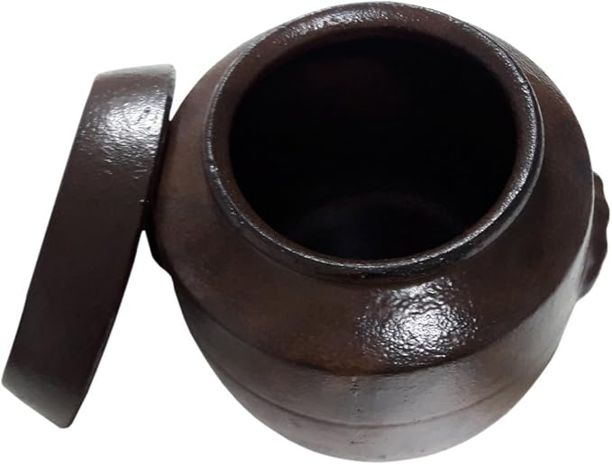 28.74ounce(850cc)Korean Traditional Earthenware Fermenting Jar Jangdok with Lid