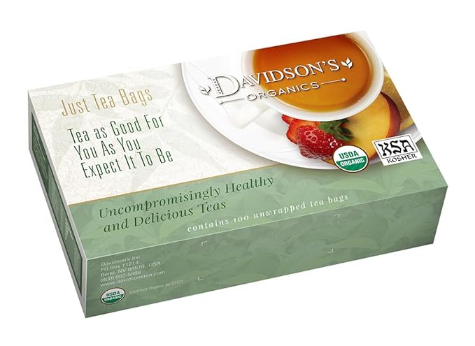 Davidson's Organics, Red Vanilla, 100-count Unwrapped Tea Bags