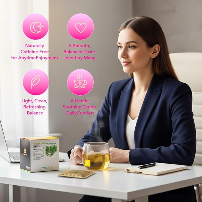 Soilmount - Thuja Leaf Tea - |Leaf of Arborvitae|Thuja|侧柏叶|Ce bai ye|측백엽| - Pure Herbal Tea - Natural, Organic, Non-GMO, Clean Ingredients, Caffeine Free (18 Tea Bags, Box 1)