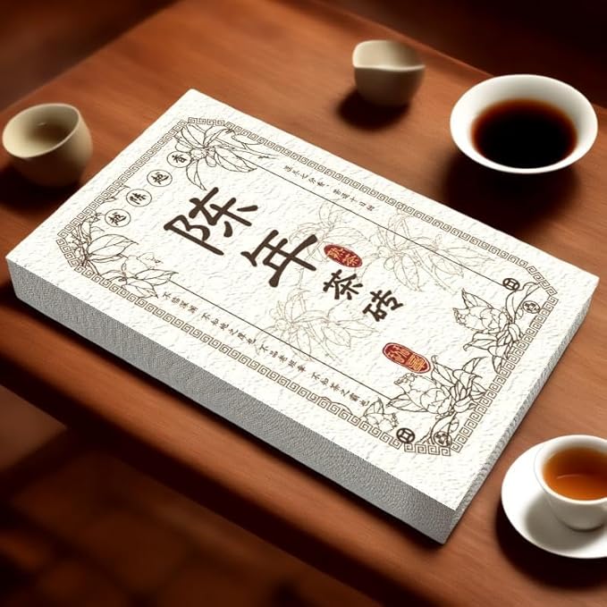 puer Tea (500g) – Aged & Smooth tea cakes Brick from Yunnan – Rich, Earthy Flavor – Compressed Tea for Brewing or Collection（Ship from the local warehouse in the United States）