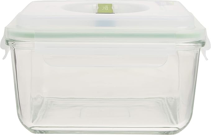 Glasslock 11.4-Cup Rectangle Handy Container,White