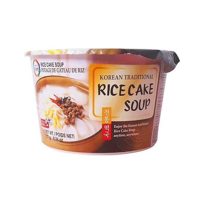 Surasang Tteokguk, Korean Rice Cake Soup, Simple and Nourishing New Year's Soup 6.3 Ounce, Pack of 6