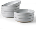 famiware Milkyway 33 oz Bowl Set, Pasta Bowls Set of 8, Salad Bowls Perfect for Your Friend for Housewarming, Thanksgiving, Christmas, Light Gray
