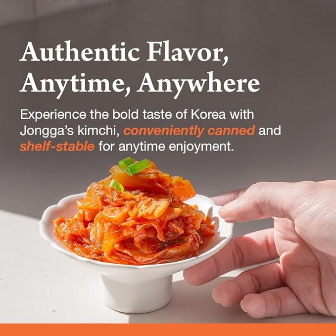 [JONGGA] Cabbage Fried Kimchi Can 5.64oz(160g) / Canned Kimchi / Korean Spicy Food (6)