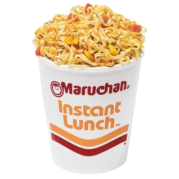 Maruchan Instant Lunch Ramen Noodles, Hot & Spicy Beef Flavor – Japanese-Style Instant Noodle Soup, Easy Meal Ready in 3 Minutes – 2.25 Oz. (12 Pack)