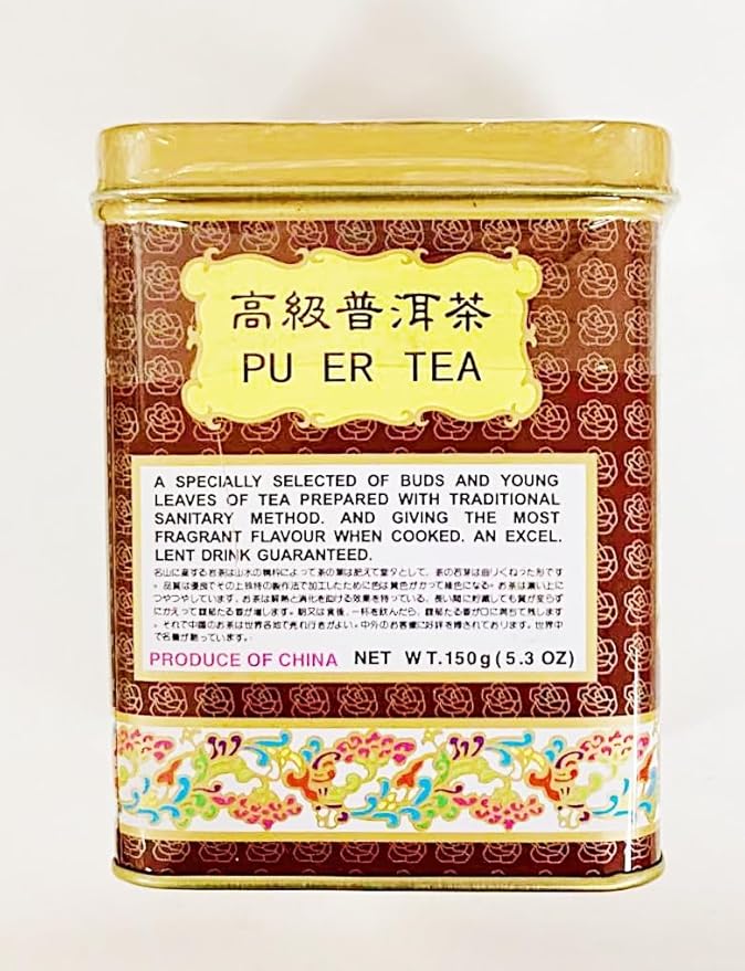 Premium Chinese Pu Er Tea, Buds and Young Leaves, Traditional Method, 5.3 oz, 150g 普洱茶