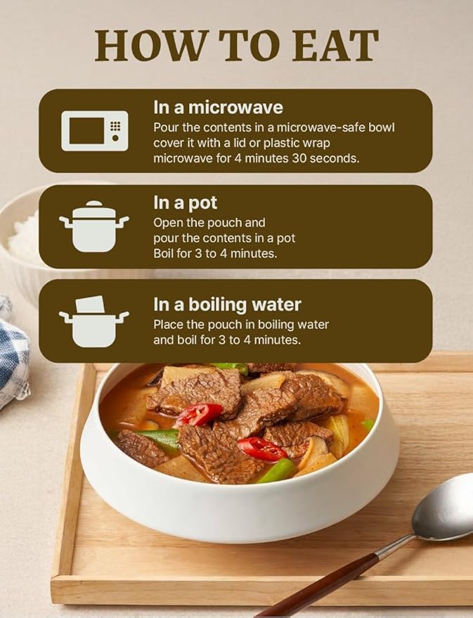 [Upgrade ver.]Korea Traditional spicy Yukgaejang stew 비비고 소고기듬뿍육개장 Easy To Cook 460g(2 Pack)