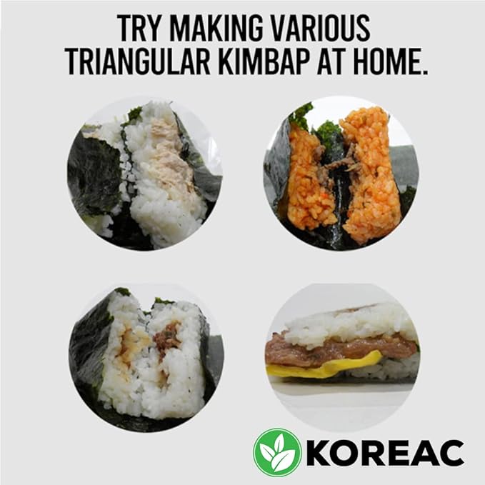 KOREAC_Myungga [50 * 3 Total 150 sheet] Seaweed Wrappers for Triangular Onigiri Rice Ball