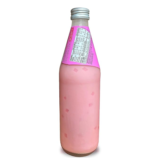 Parrot Coconut Milk With Nata De Coco Drink Strawberry 485ml 16.4 fl.oz （Pack of 6）
