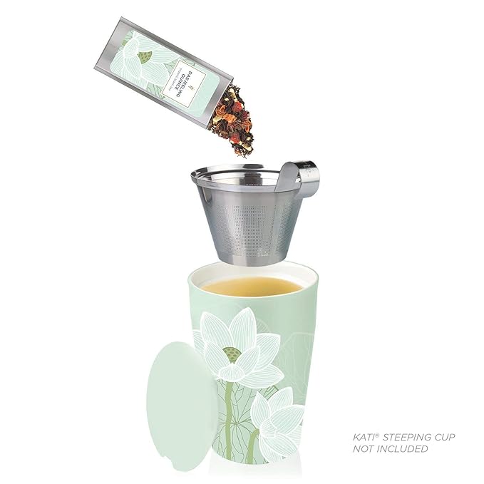 Tea Forte Single Steeps Loose Leaf Tea Sampler, Assorted Variety Tea Box, 15 Single Serve Pouches, Gifts for Mom, Lotus Tea