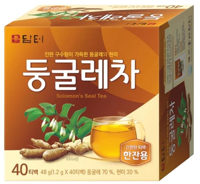 Damtuh Solomon’s Seal Tea – Roasted Herbal Tea, Smooth & Caffeine-Free, 40 Tea Bags (1.5g each)