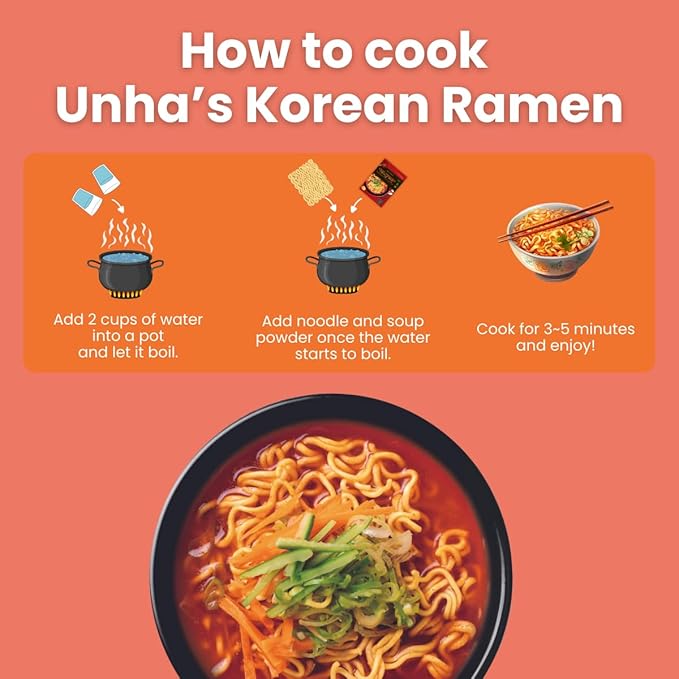 Korean Ramen Soup Seasoning Powder, Hot and Spicy Flavor, Vegan Instant Broth Mix, 5.29 oz Pack – Product of Korea
