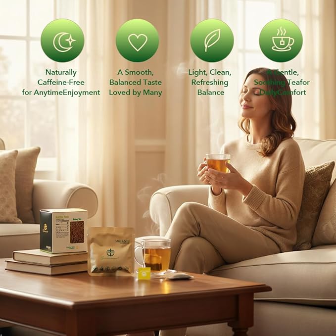 Soilmount - Barley Tea | Pure Barley | Da mai cha – 18 Tea Bags per Box, Naturally Flavored, Promotes Health and Relaxation