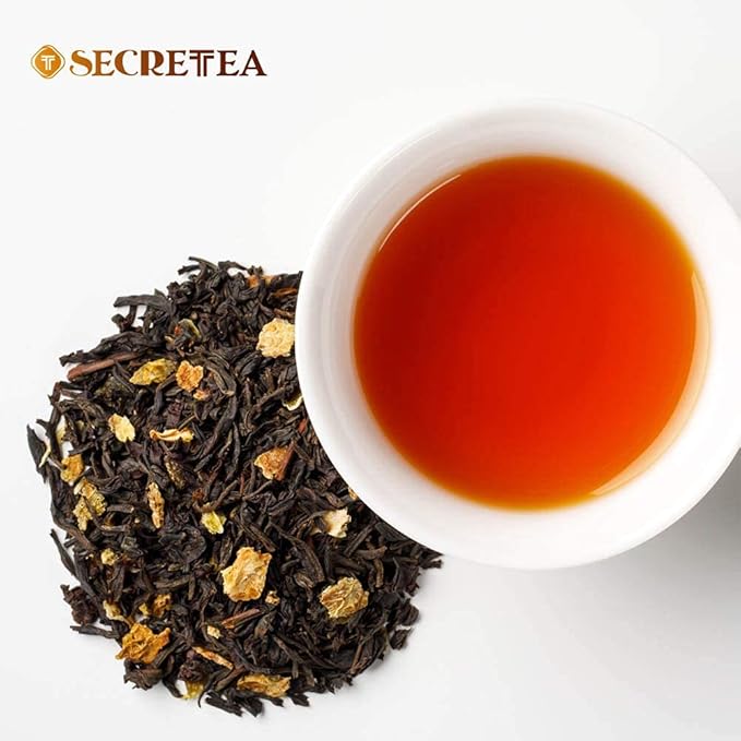 Organic Earl Grey Tea, Good for BREAKFAST TEA | NATURAL ANTIOXIDANTS,100% Real ingredients, 40 Count Unwrapped Tea Bag | By T SECRETEA, Daydream