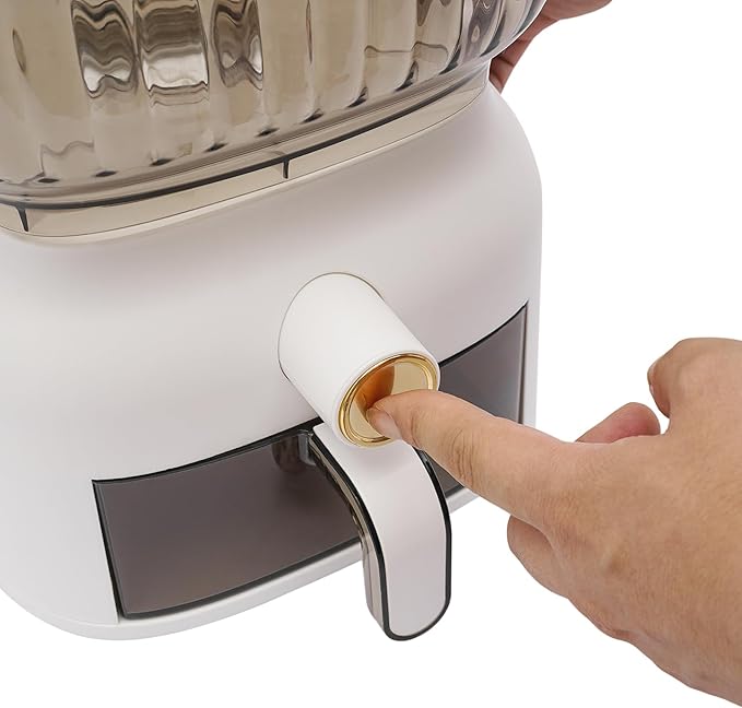 22 Lbs Rice Dispenser, Large Sealed Grain Storage Container With Rice Cup Food Dispenser Kitchen Organizer For Rice, Beans, Grains, Cereal Dry Food, Small Pantry Food. (1, Circular)