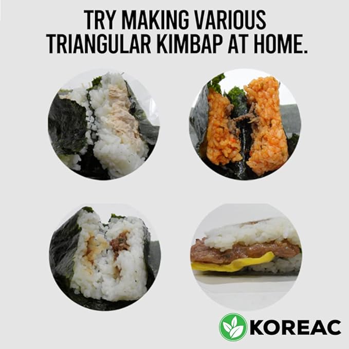 KOREAC_Myungga [100 sheets] Seaweed Wrappers for Triangular Onigiri Rice Ball_Made in Korea