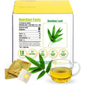 Soilmount - Bamboo Leaf Tea - |DanZhuYe|淡竹叶|댓잎| - Pure Herbal Tea - Natural, Organic, Non-GMO, Clean Ingredients, Caffeine Free (18 Tea Bags, Box 1)