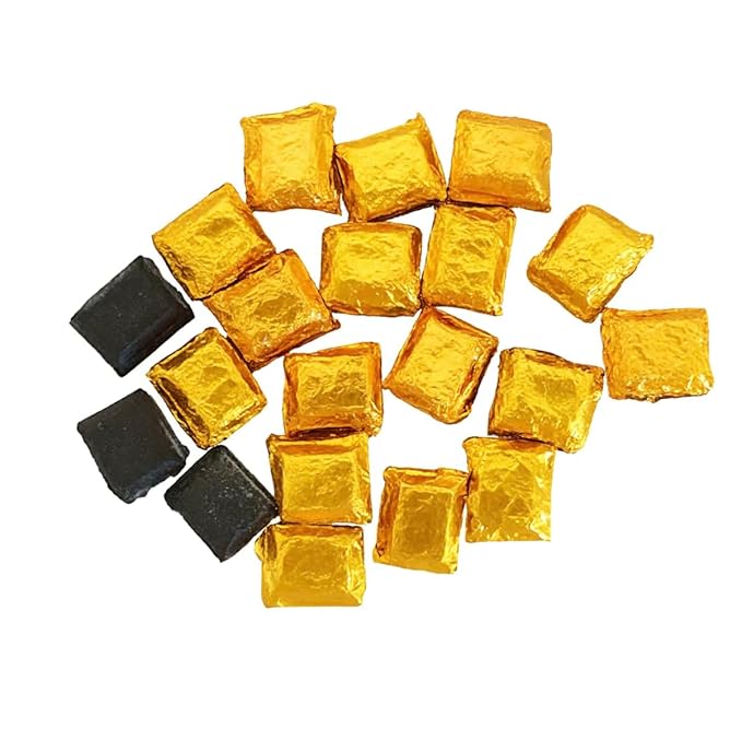 Pu-erh Shu Gold Tea Resin - Ripe Aged Puer Fermented Dark Tea from Yunnan | Premium Pu’er Tea Concentrate | 30 Individually Wrapped Pieces
