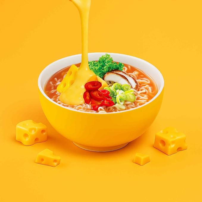Paldo Korean Ramen Family Pack (Cheese) 3.92oz (Pack of 4)