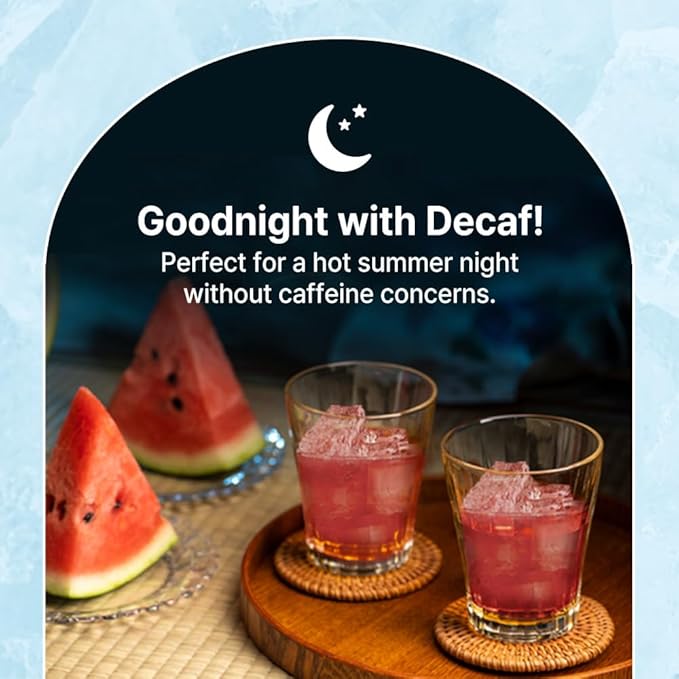 Teazen Summer Watermelon Iced Tea, Sugar Free, Uva Black Tea, Hydration Drink Mix, Decaf, 10 Sticks, 1.76oz