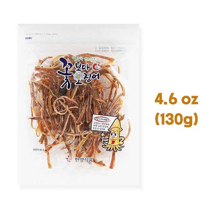K-Herb Dried Squid – Korean Squid Flavorful Grilled Soft Butter Korean 꽃보다 오징어 (Dried Squid (4.6 oz))