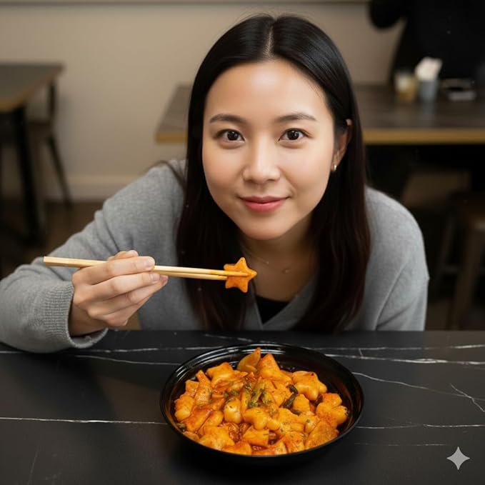 Korean Rice Cake, Tteokbokki, Fun-Shaped & Chewy, 1 Pack (2 Individual Package) Vegan, Non-GMO, Gluten-Free, Easy to Cook, 14.10oz per Pack (2 Pack) (14.1 OZ)