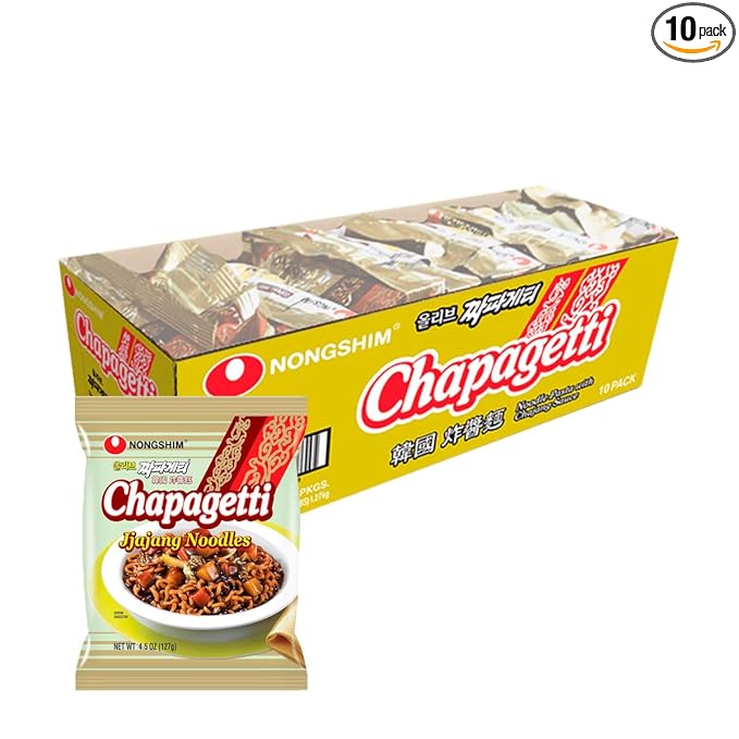 Nongshim Chapagetti Chajang Noodle, 4.5 Ounce (Pack of 10)