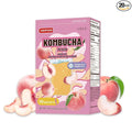 KAYFOOD-Kombucha-Peach-Garden-Daily Zero Sugar, Diet, Gut Healthy Sparkling Beverage, Fermented Korean Drinks for Iced, Hot, Workout Tea (10ST)