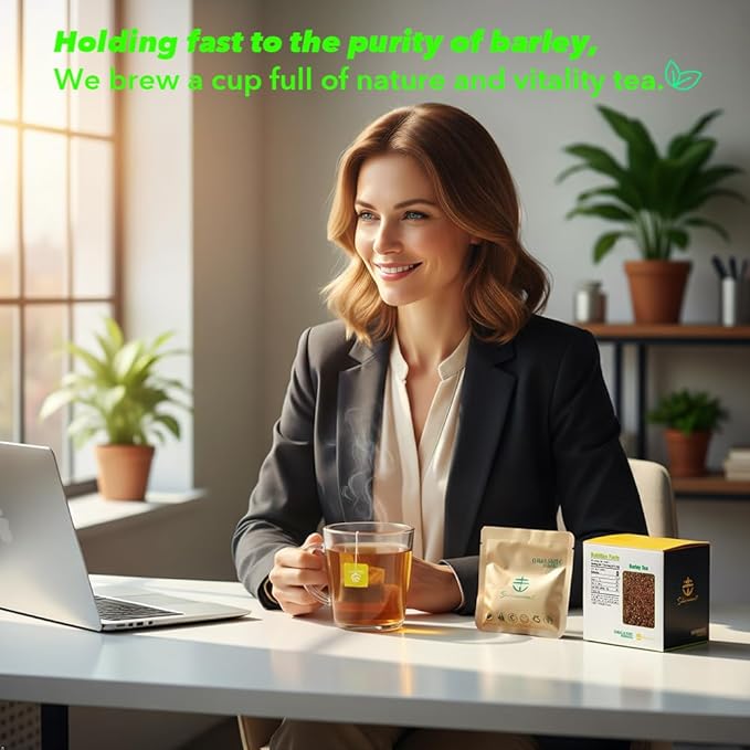 Soilmount - Barley Tea | Pure Barley | Da mai cha – 18 Tea Bags per Box, Naturally Flavored, Promotes Health and Relaxation