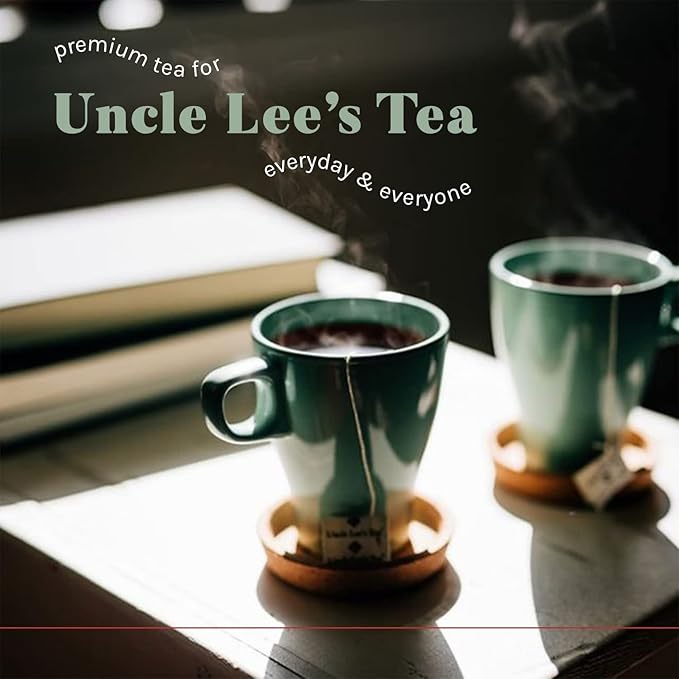 Uncle Lee's Tea Organic Pu-Erh Tea, 100% Natural Chinese Tea, Fresh & Full Earthy Flavor, Enjoy as Hot Tea or Iced Tea Beverages, Coffee Alternative, 2 Pack - 18 Tea Bags per Box