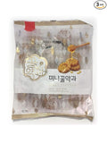 Korean Traditional Sweet Mini honey Yak Gwa Cookies 200 g x 3 Pack (total 600g)
