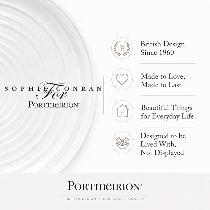 Portmeirion Sophie Conran White Round Platter