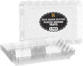 6 Pack Silver Glitter Plastic Serving Trays for Party, 9 x 13 Inch - Heavy Duty Plastic Silver Trays for Food - Rectangular Party Serving Platters