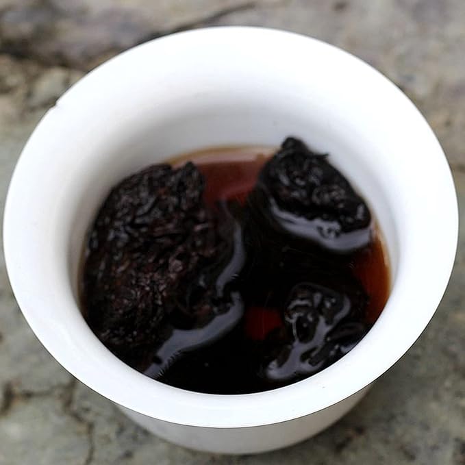 oriarmcha 2010 Lao Cha Tou Ripe Pu-erh Tea 16oz (450g) - Ripened Aged Puerh Old Tea Nuggets - Menghai Shu Puerh from Ancient Trees