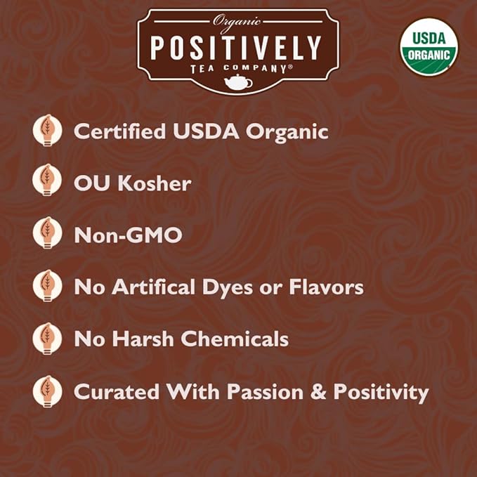 Organic Positively Tea Company, Pu-Erh Tea, Loose Leaf, 16 Ounce