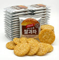 Korean Sweet & Crispy Honey Snow Flower Rice Crackers, Light Korean Snack, Individually Wrapped (Honey Rice Cracker - 8.5oz (240g))