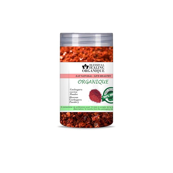 Blessfull Healing Organic Korean Gochugaru Powder (Korean Chilli Pepper Fine Powder) 200 Gram