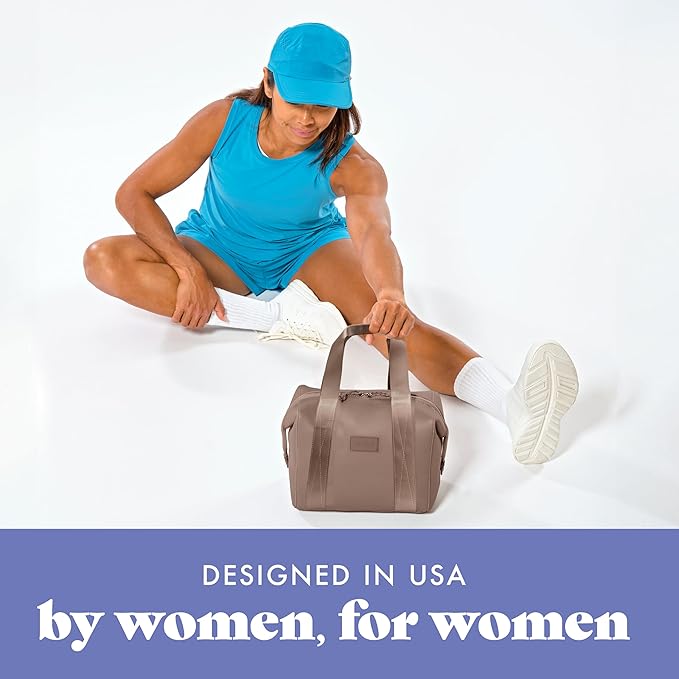 Fit & Fresh Remi Lunch Bag for Women Work – Neoprene Lunch Tote with Containers & Ice Pack, Reusable Meal Prep Lunch Box, Large Capacity, Machine Washable, Taupe
