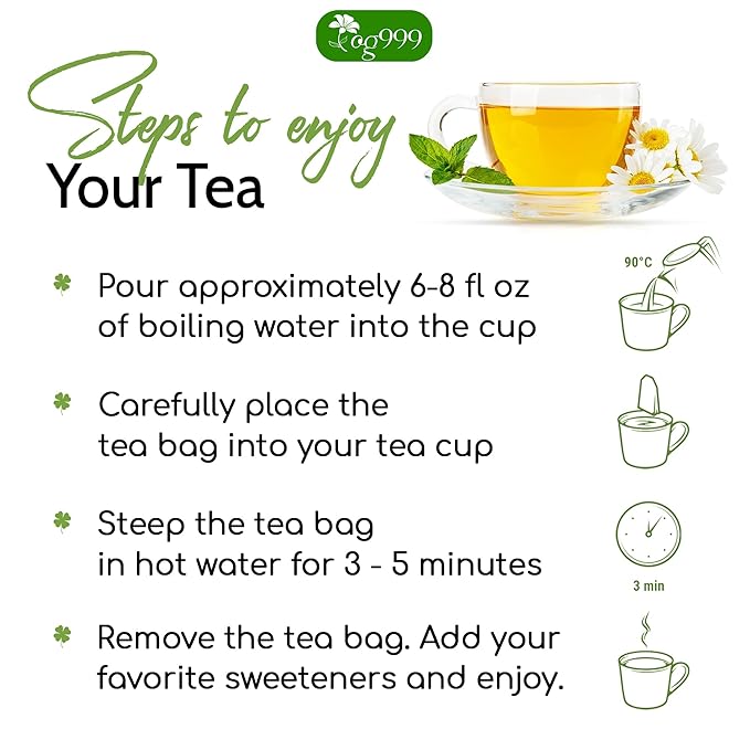 TOG999, Premium 120 Pasiflora Pasion Flower Tea Bags, 100% Natural & Pure Pasiflora Passion Flower, Herbal Tea. No Sugar, No Caffeine, No Gluten, Vegan.