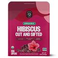 FGO Organic Hibiscus Flowers, Cut and Sifted, 16oz Bulk Resealable Bag, Packaging May Vary (Pack of 1)