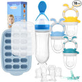 Baby Breastmilk Popsicle Molds & Baby Fruit Feeder-WAJIAYON Silicone Food Freezer Tray Storage Containers,Infant Food Pacifier Feeder and Teether for Babies Easter Bunny Gifts for Boys and Girls