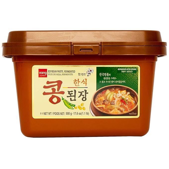 Wang Korean Traditional Doenjang – Authentic Fermented Soybean Paste | Korean Pantry Staple for Doenjang Jjigae, Ssamjang & Korean BBQ Marinades | 1.1 Pound