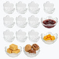 24Pcs Clear Sakura Sauce Dishes Set, 3.34x1.37 inch Acrylic Cherry Blossom Dipping Bowls, Small Condiment Dishes for Soy Sauce, Sushi, Snacks, and Party Appetizers