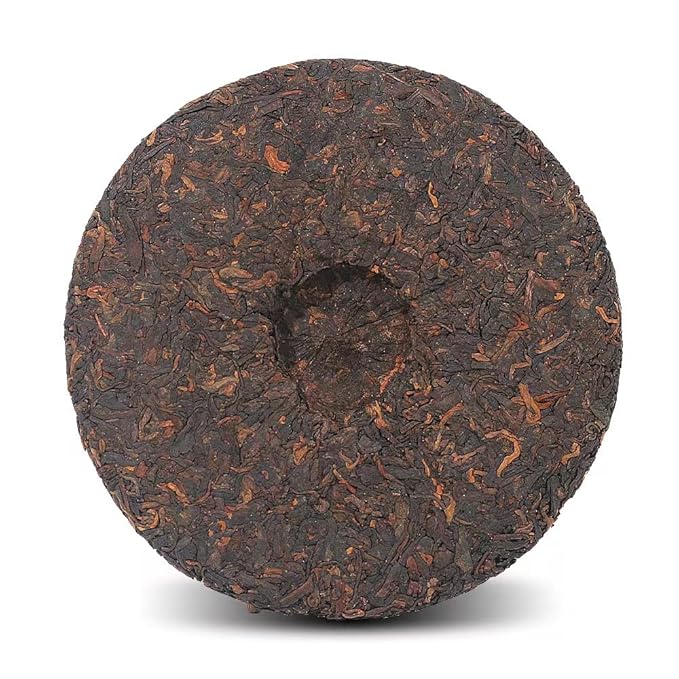 LWXLJMJZC－Ripe Puerh Tea Cake -150（Cups) Shu Puer Tea - Aged Fermented Cook Pu erh -Black Pu'erh -Chinese Pu er Cake - 357g/12.6oz