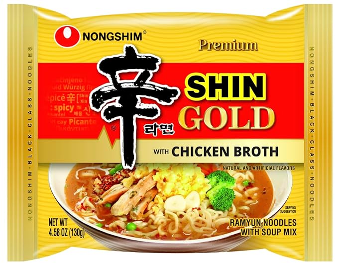 Pinstar Premium Gourmet Spicy Shin Instant Ramen Noodle 8 Flavor Combo - Korean Ramen Set (8 Pack)